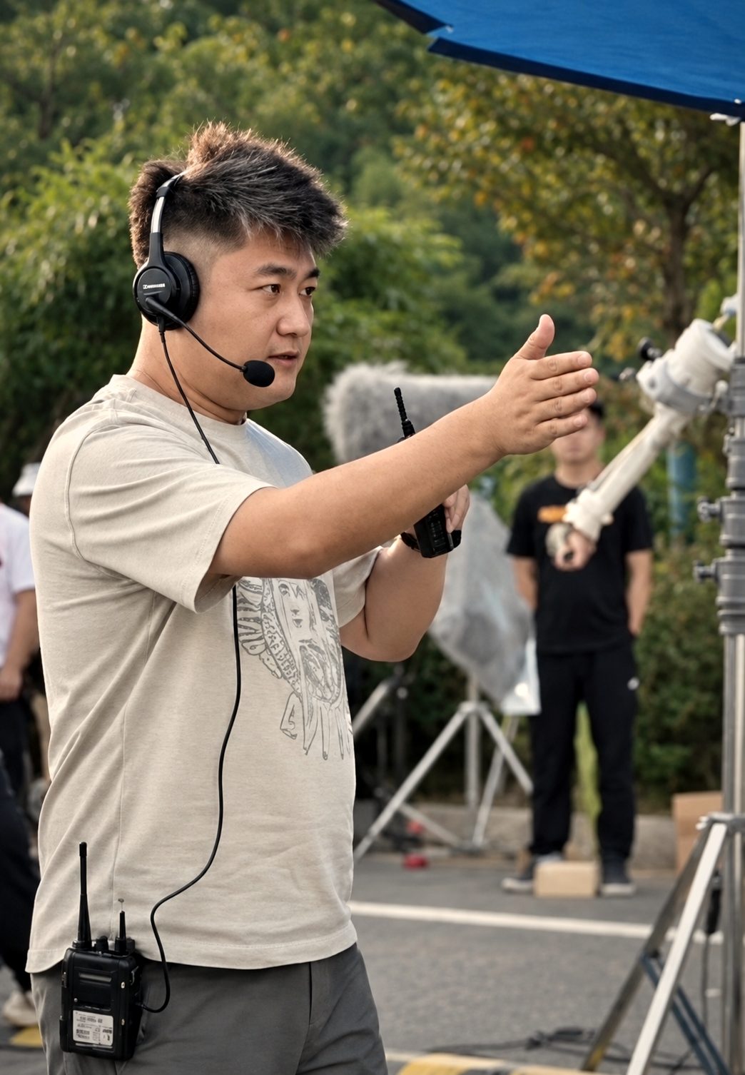 撮影現場 · 演出中